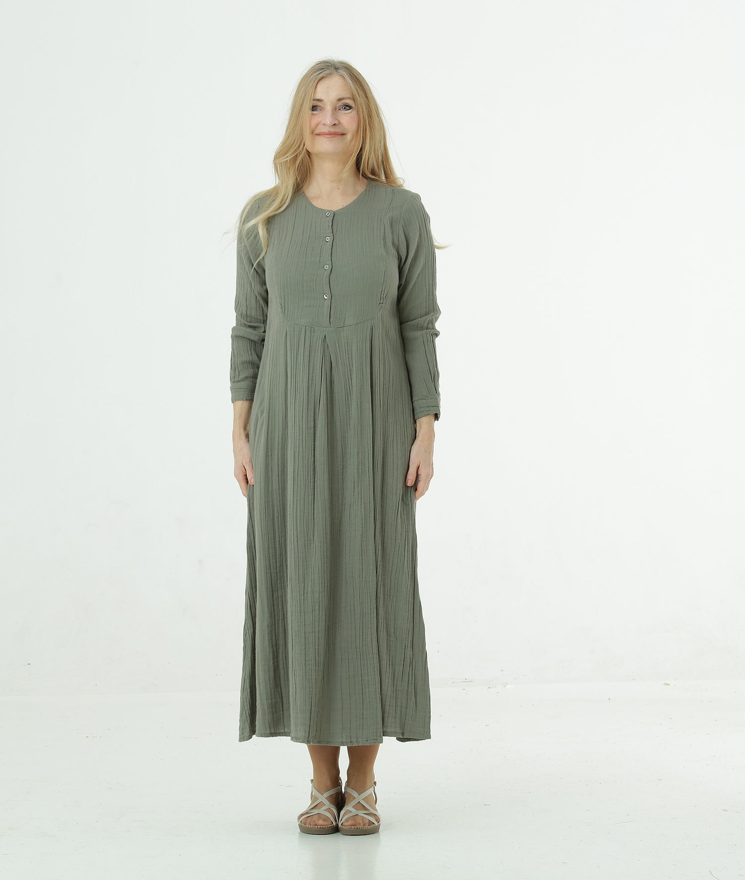 Boho kjole bomuld dobbelgaze organic