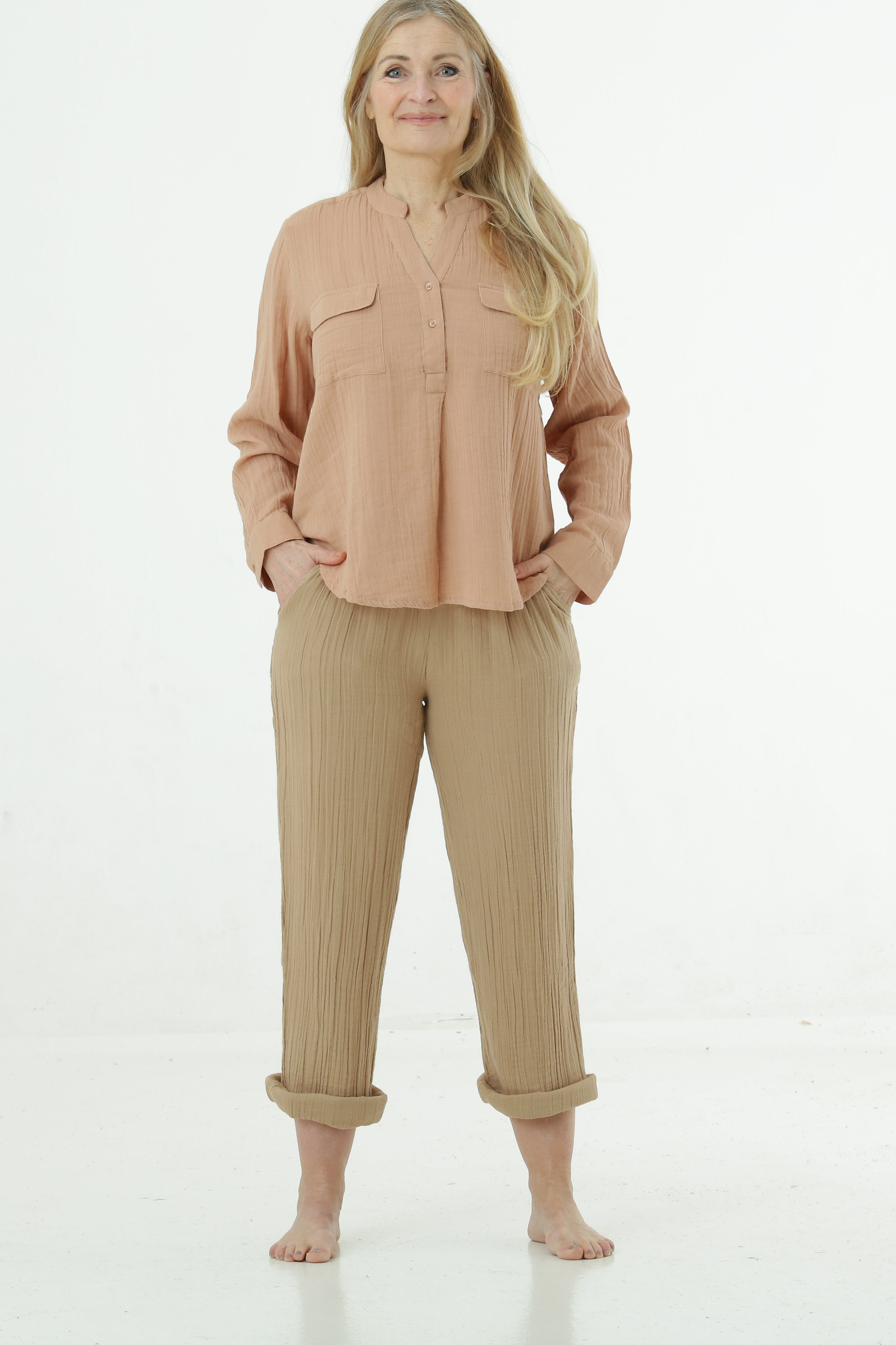 Basta shirt cotton double gauze organic