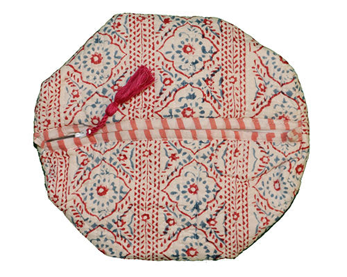 Block print wash bag 25*17 cm
