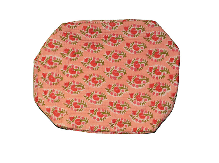 Block print wash bag 25*19*13 cm