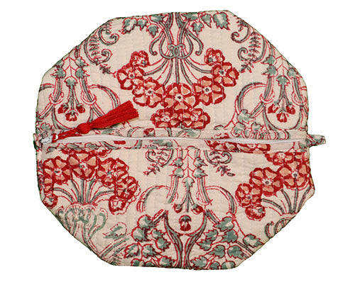 Block print wash bag 25*17 cm
