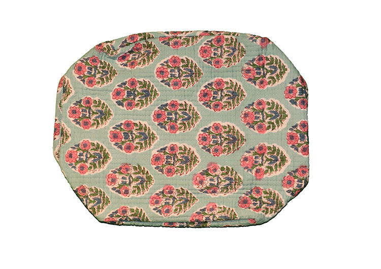 Block print wash bag 25*19*13 cm