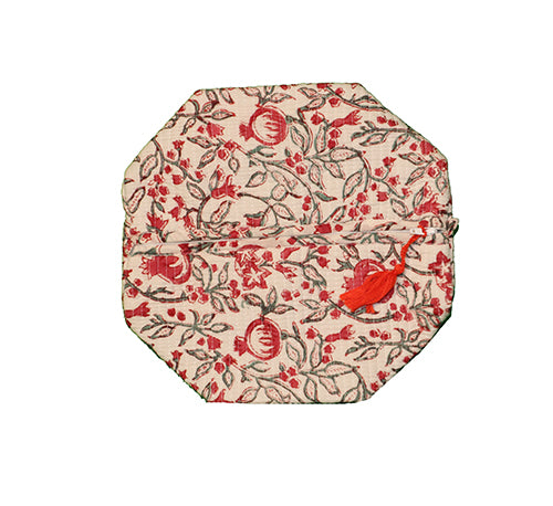 Blokprint toilettaske 25*17 cm