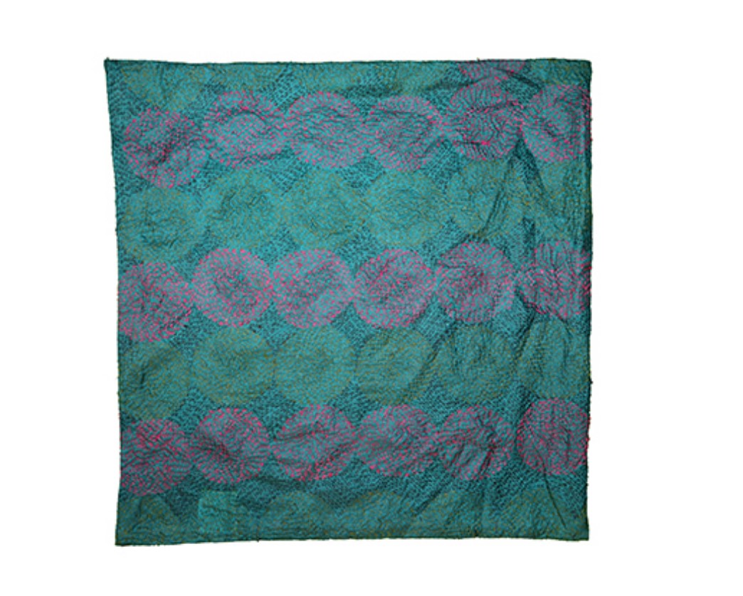 Kantha vintage silke pude 45*45 cm