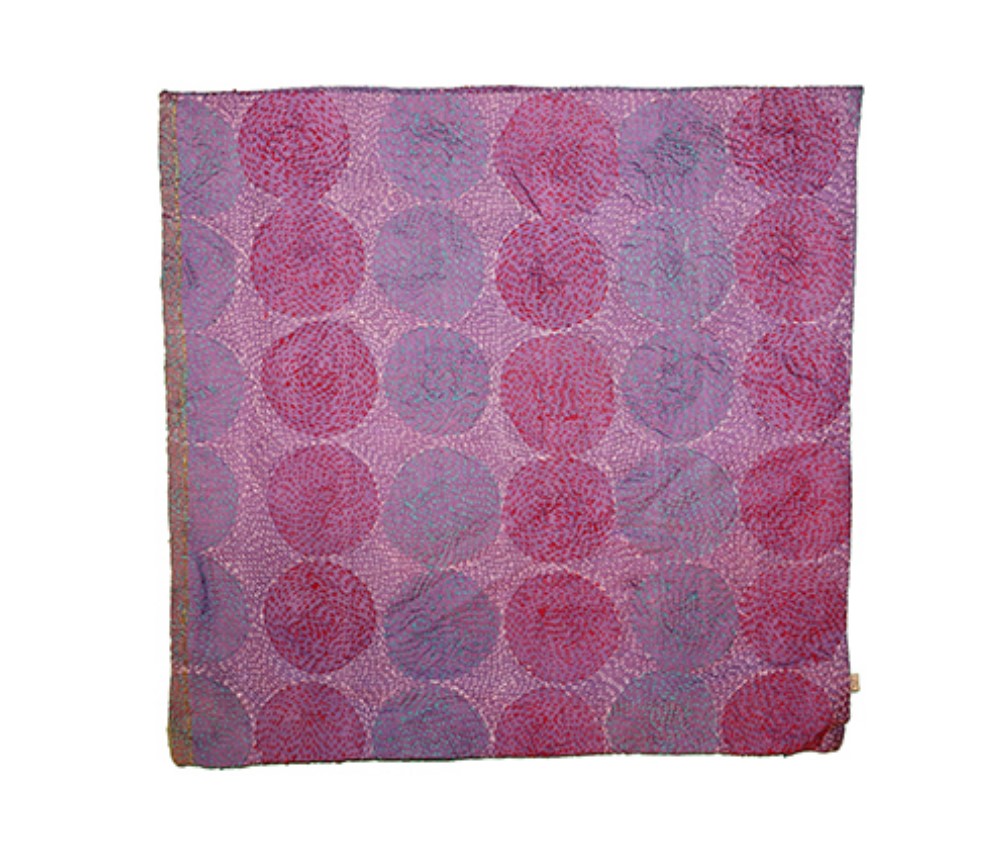 Kantha vintage silk cushion 45*45 cm