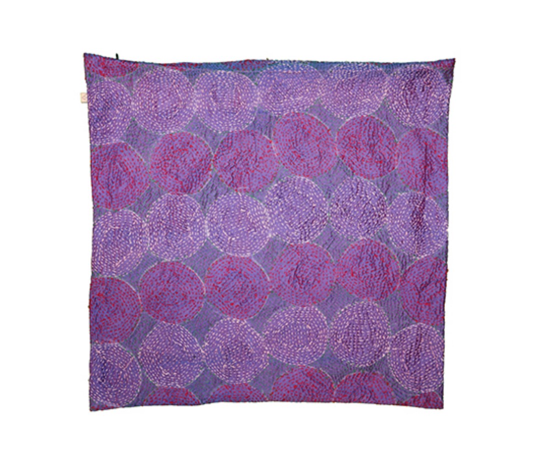 Kantha vintage silke pude 45*45 cm