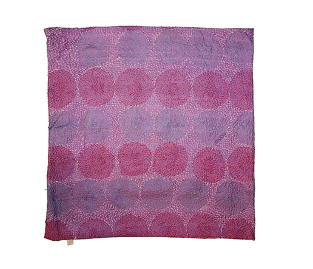 Kantha vintage silke pude 45*45 cm
