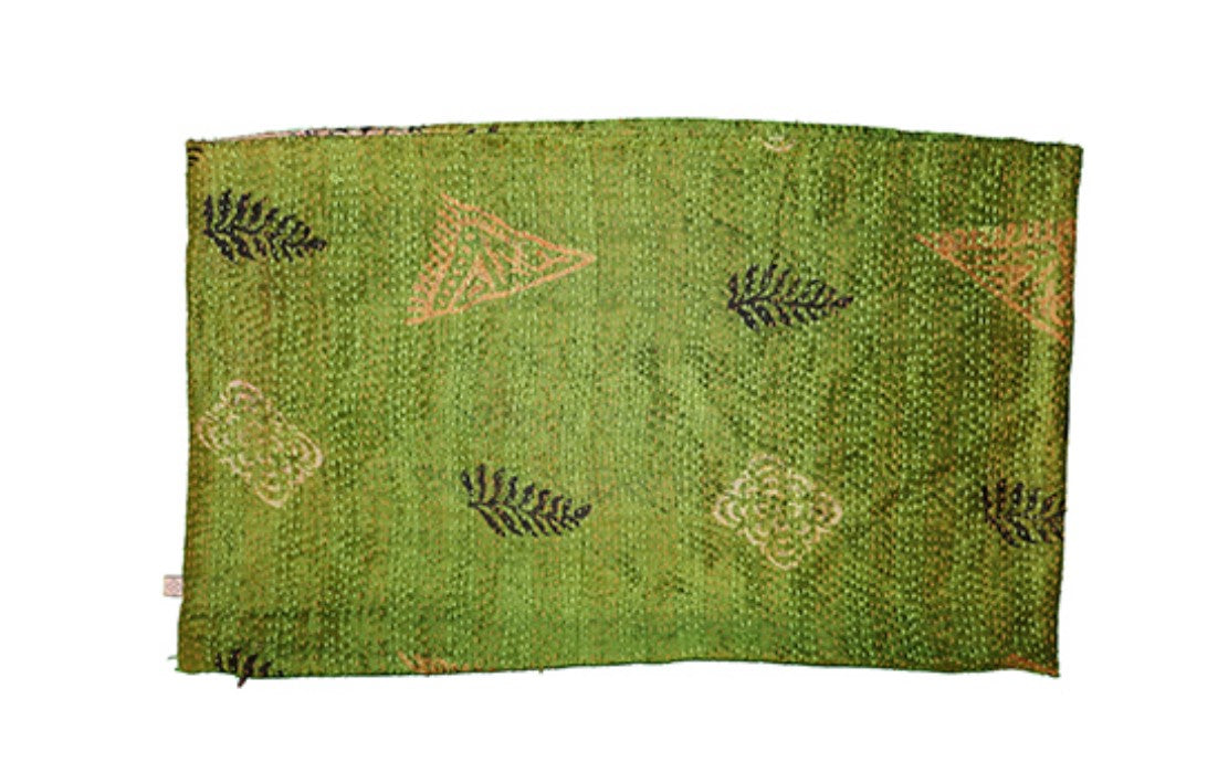 Kantha vintage silke pude 30*50 cm