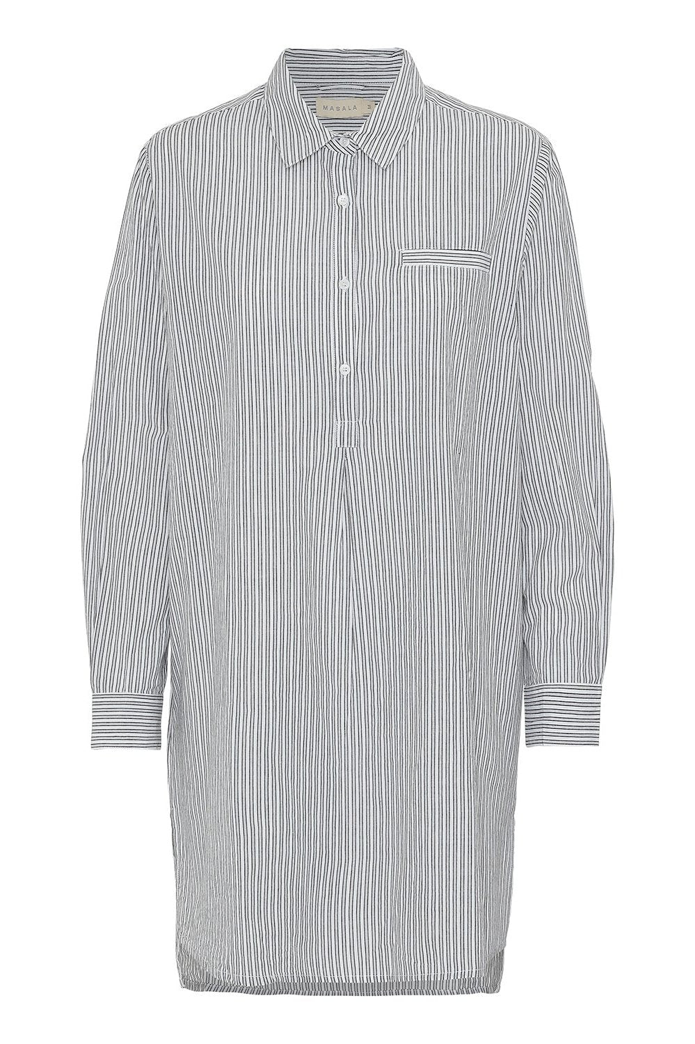 Striba shirt black stripe