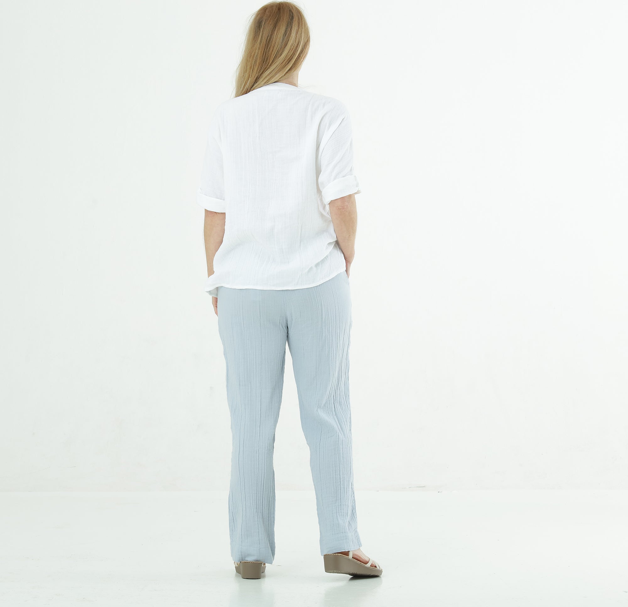 Panta pants bomuld dobbelgaze organic