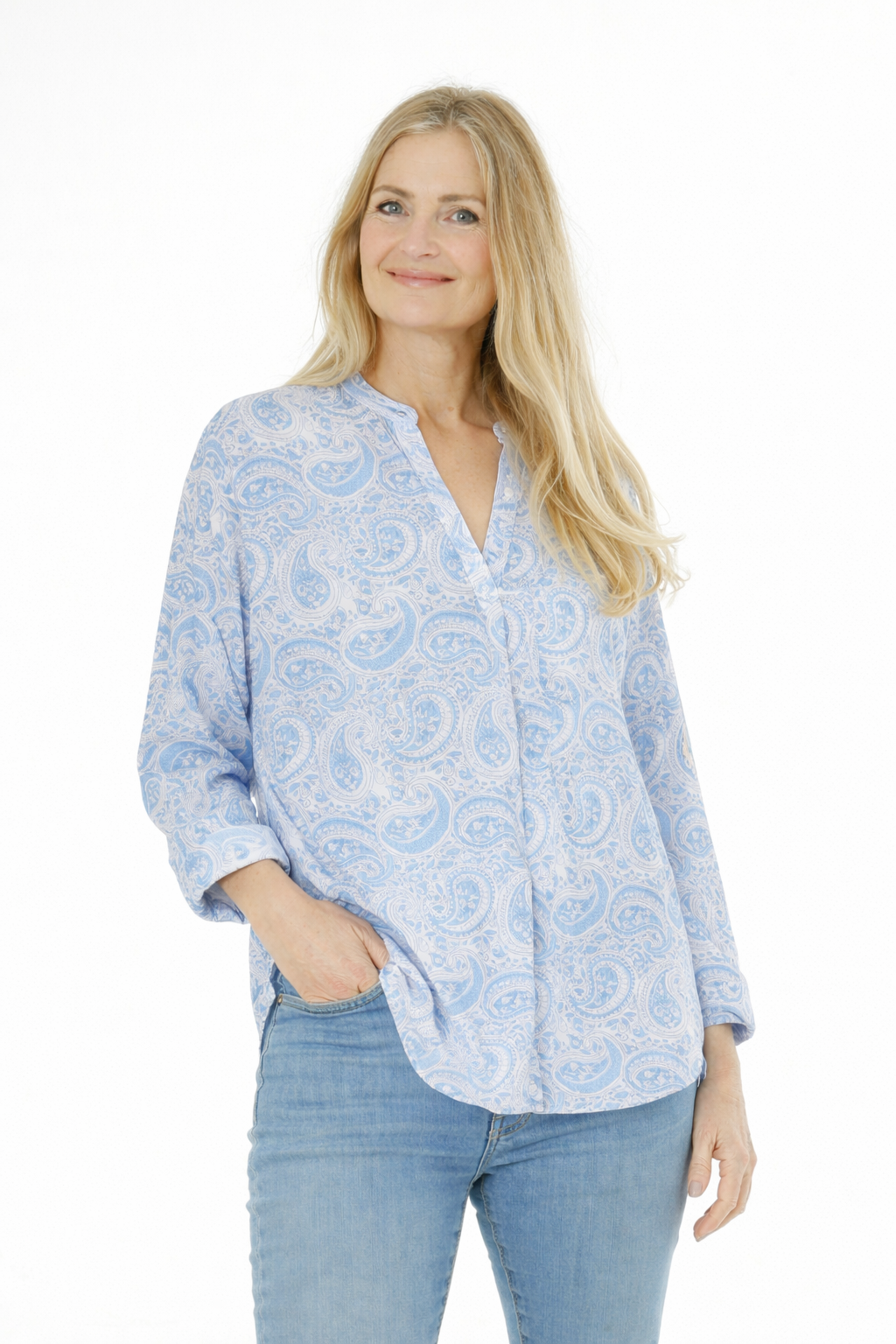 Bonia shirt cotton gauze organic