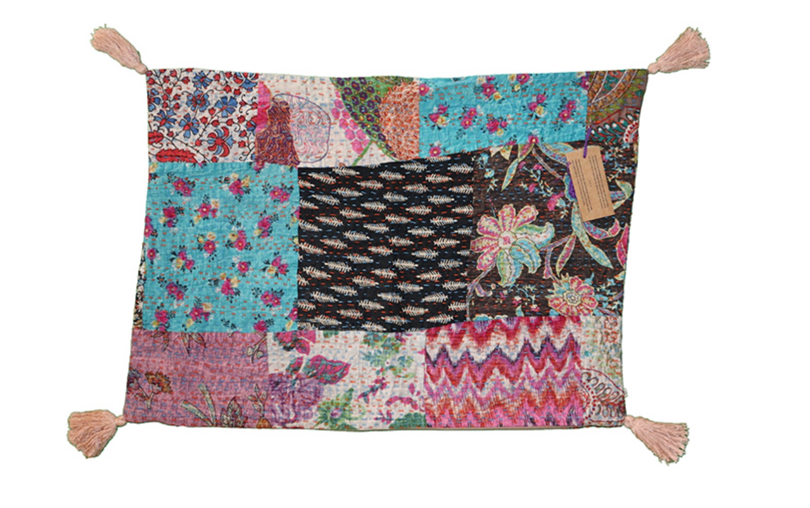 Kantha stonewash cushion 50*70 cm, cotton