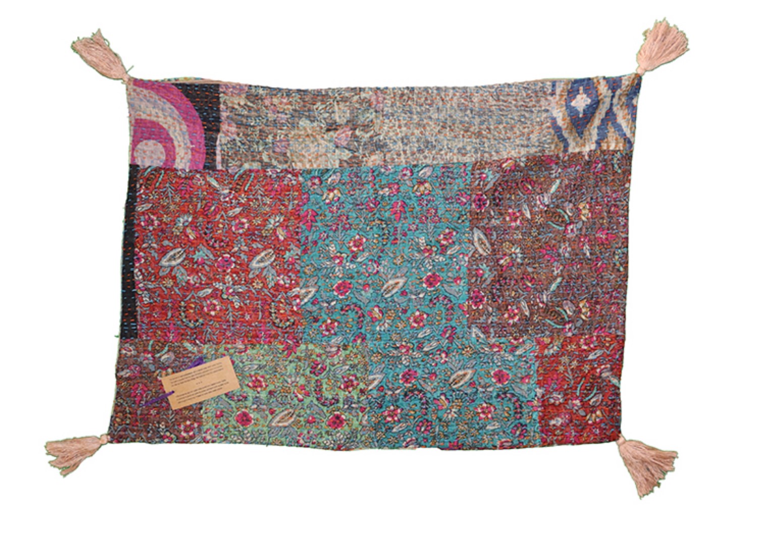 Kantha stonewash cushion 50*70 cm, cotton