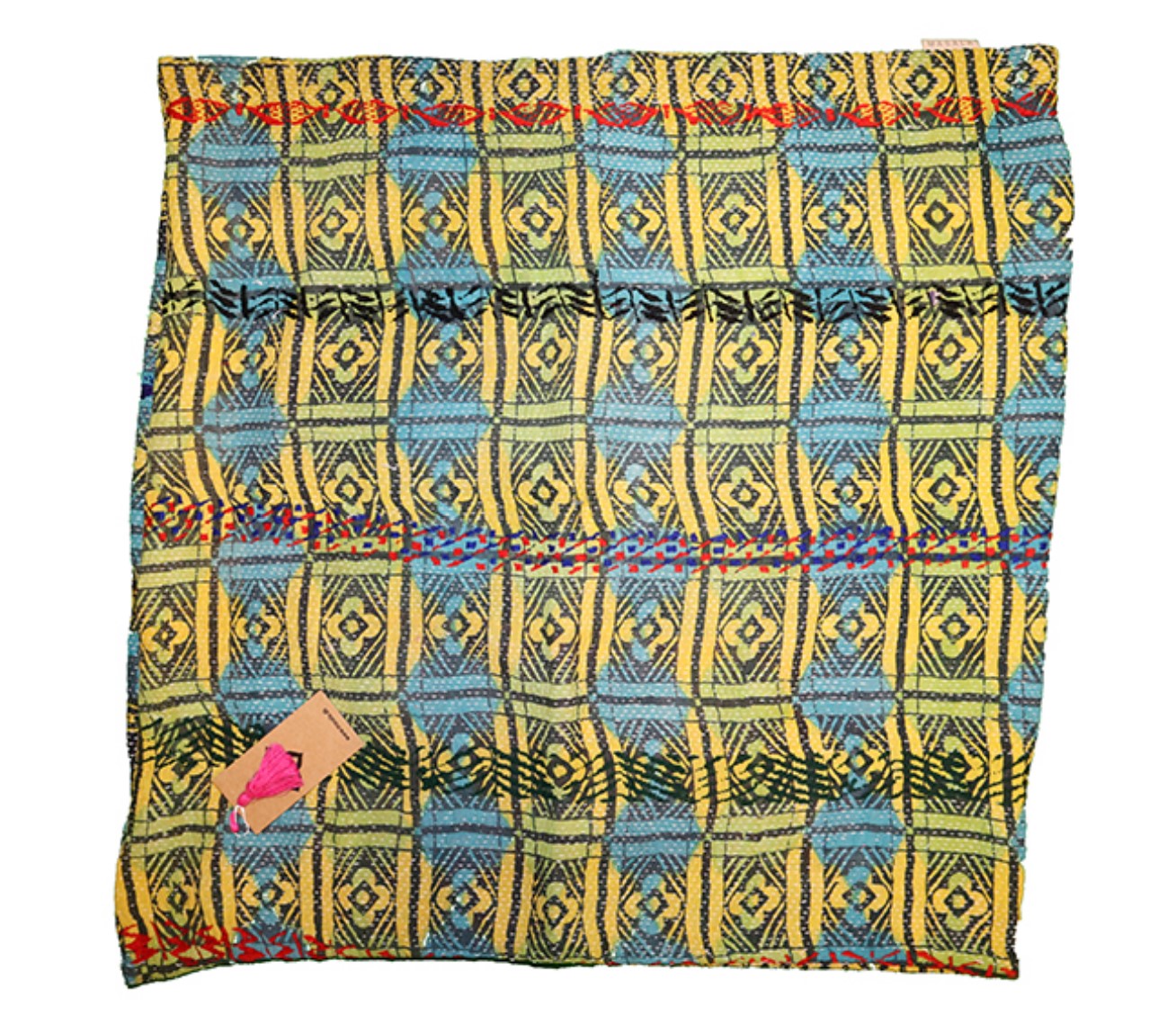 Sari vintage kantha pude 60*60 cm