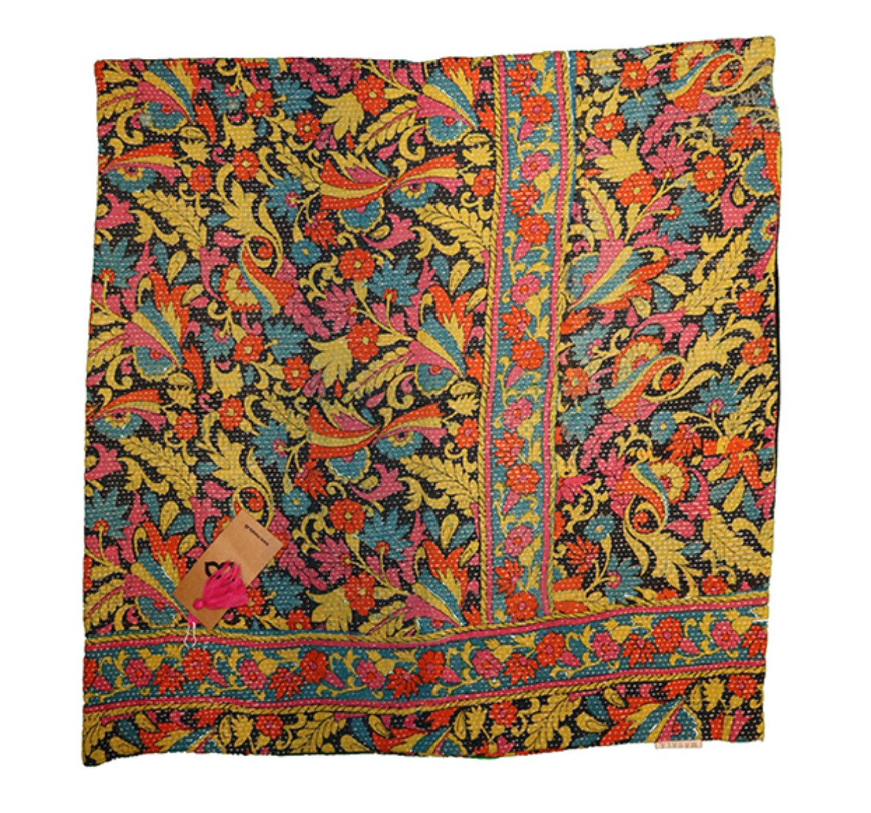 Sari vintage kantha pude 60*60 cm