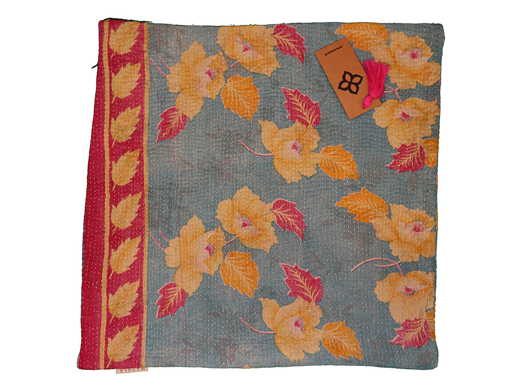 Sari vintage kantha cushion 45*45 cm