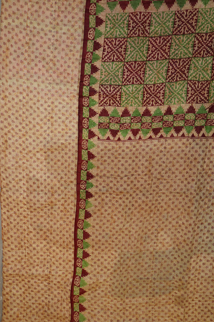 Vintage sari quilt , bomuld 140x200 cm