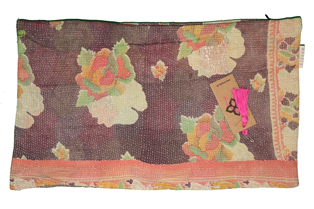 Sari vintage kantha pude 30*50 cm