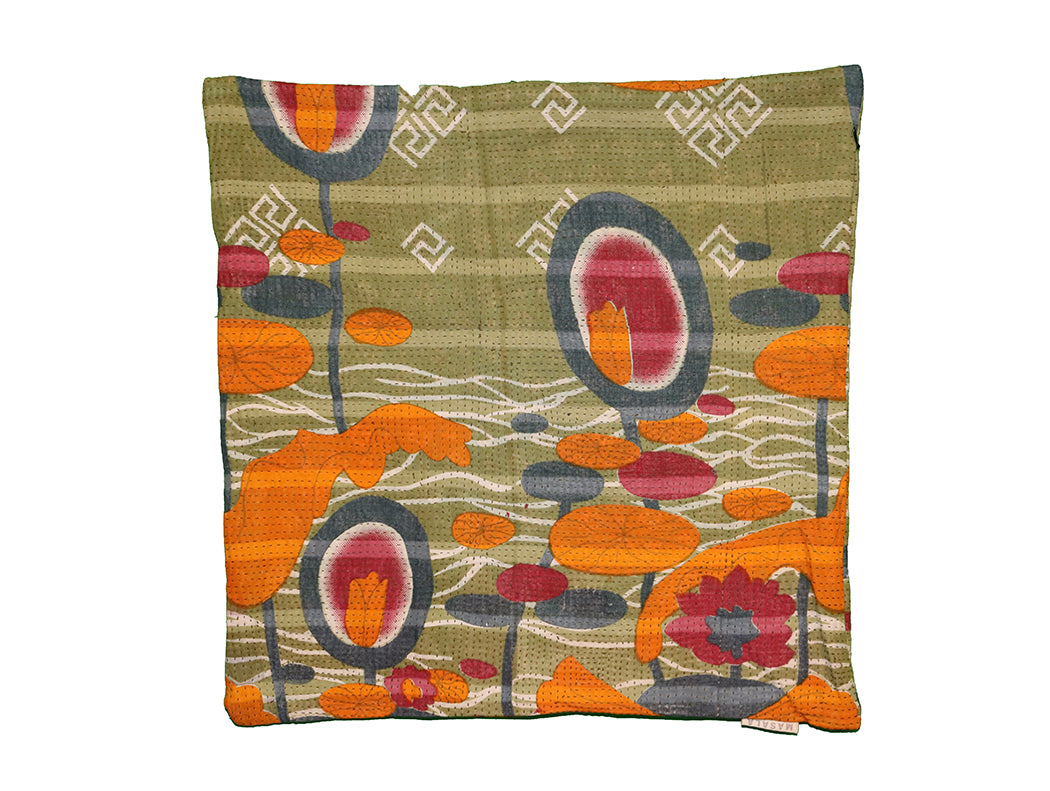 Sari vintage kantha pude 45*45 cm