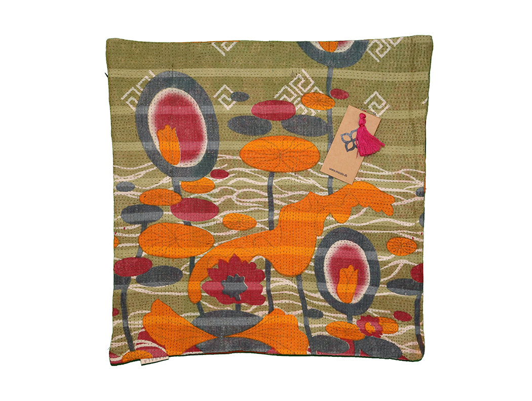 Sari vintage kantha pude 45*45 cm