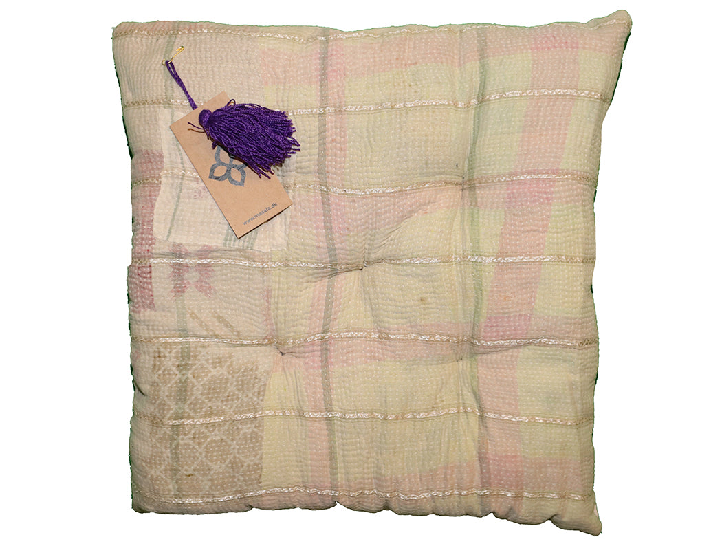 Kantha Vintage Kissen 40*40 cm Baumwolle