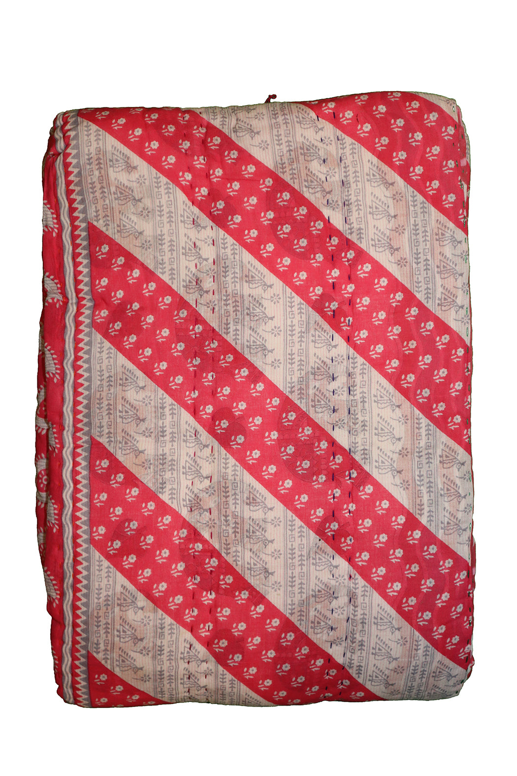 Vintage sari quilt , bomuld 140x200 cm