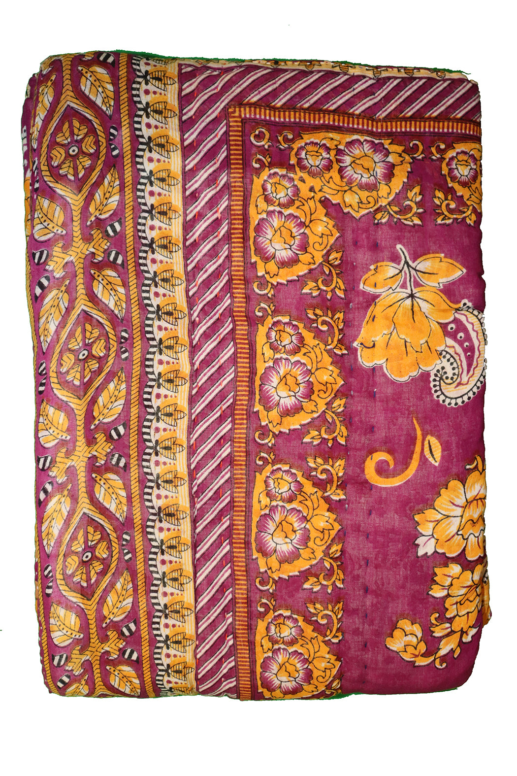 Vintage sari quilt , bomuld 140x200 cm