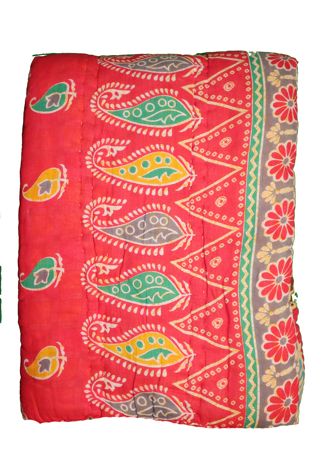 Vintage sari quilt , bomuld 140x200 cm