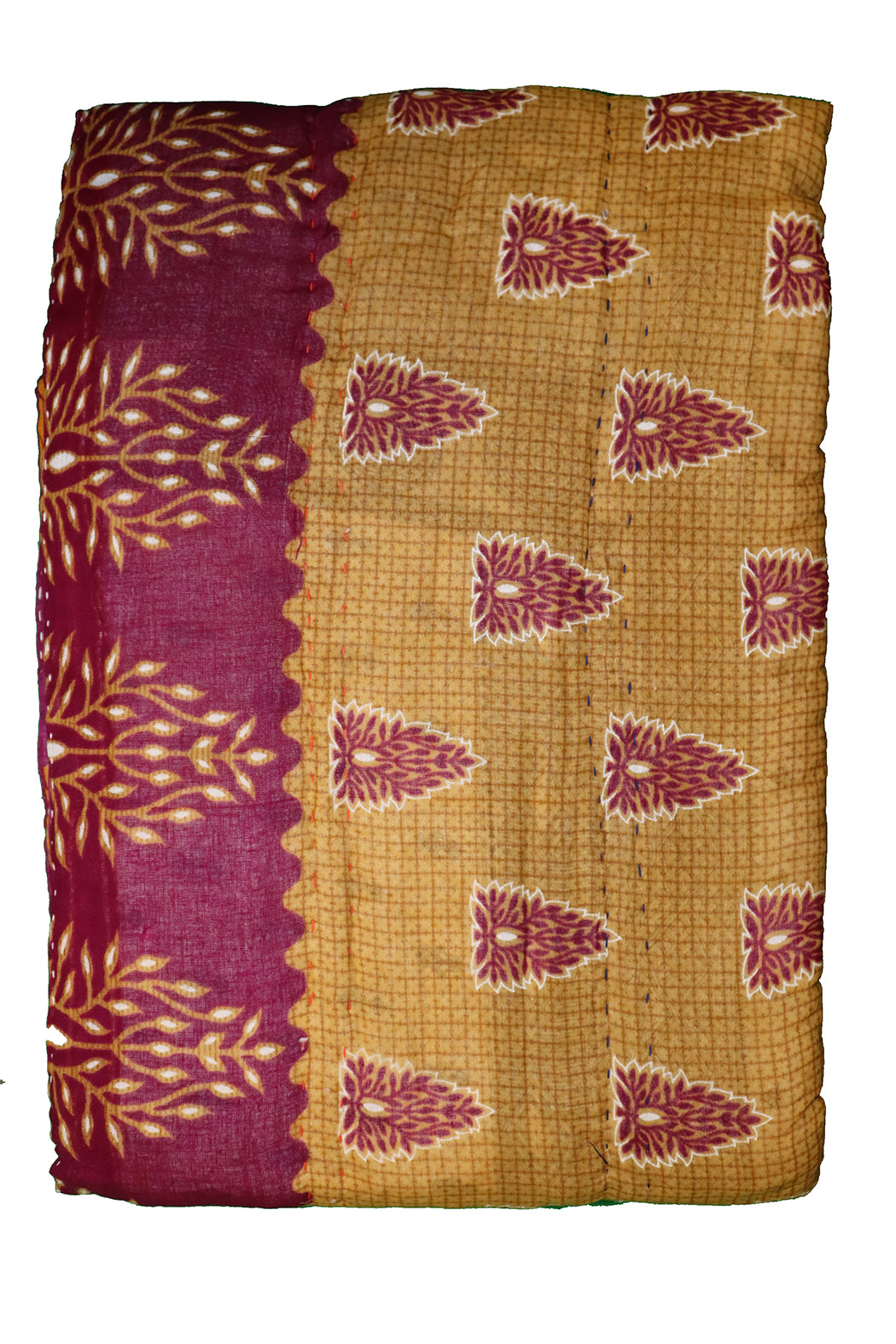 Vintage sari quilt , bomuld 140x200 cm