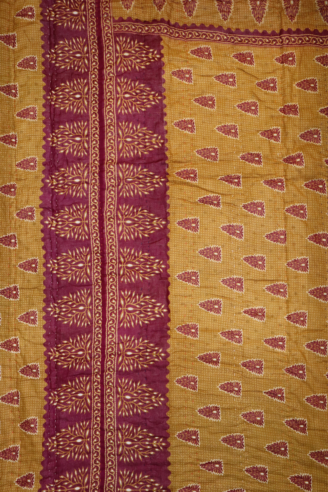 Vintage sari quilt , bomuld 140x200 cm