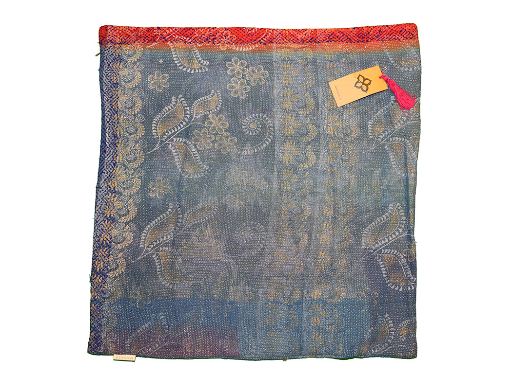 Sari vintage kantha pude 60*60 cm