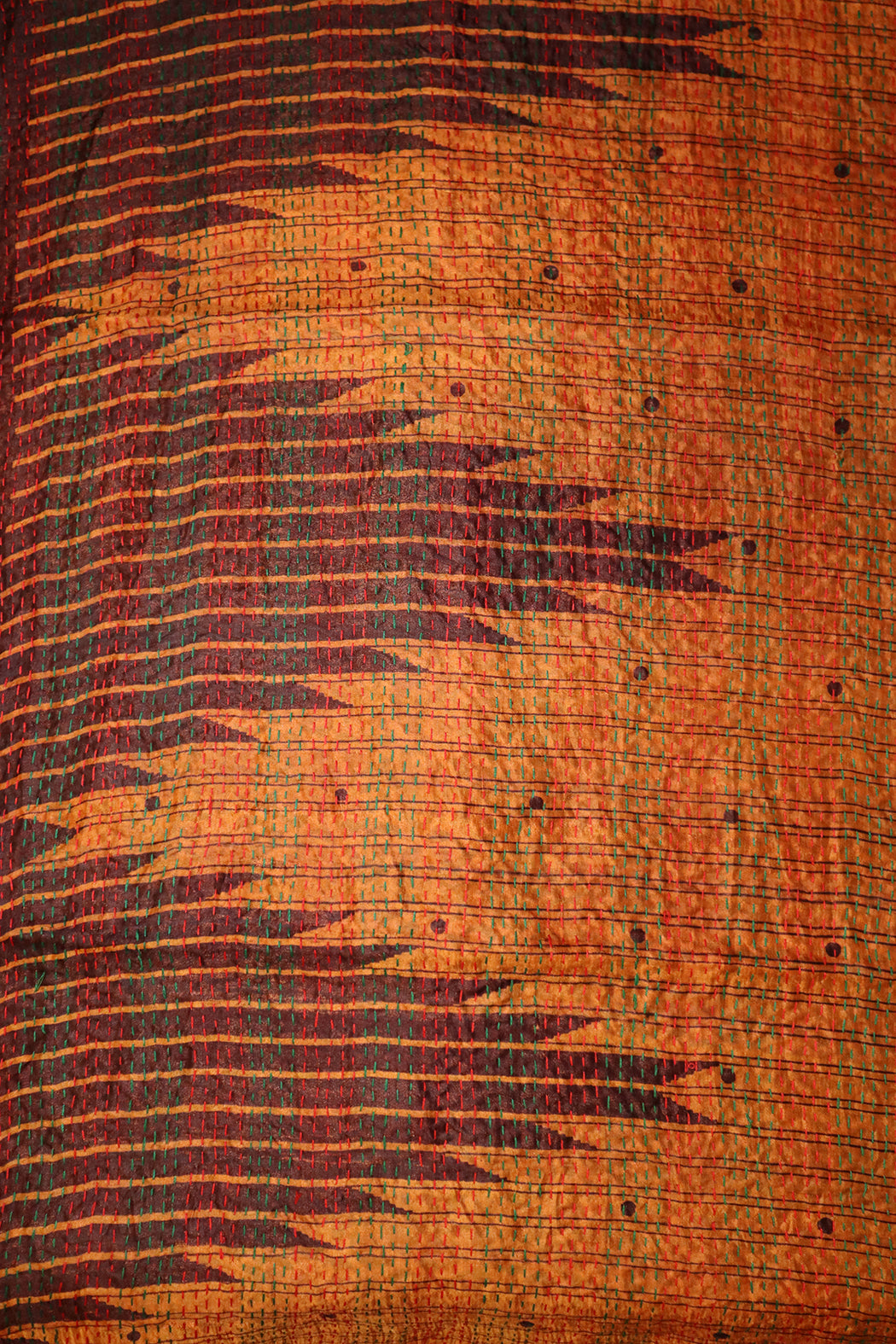 Sari kantha silk scarf 40*190 cm
