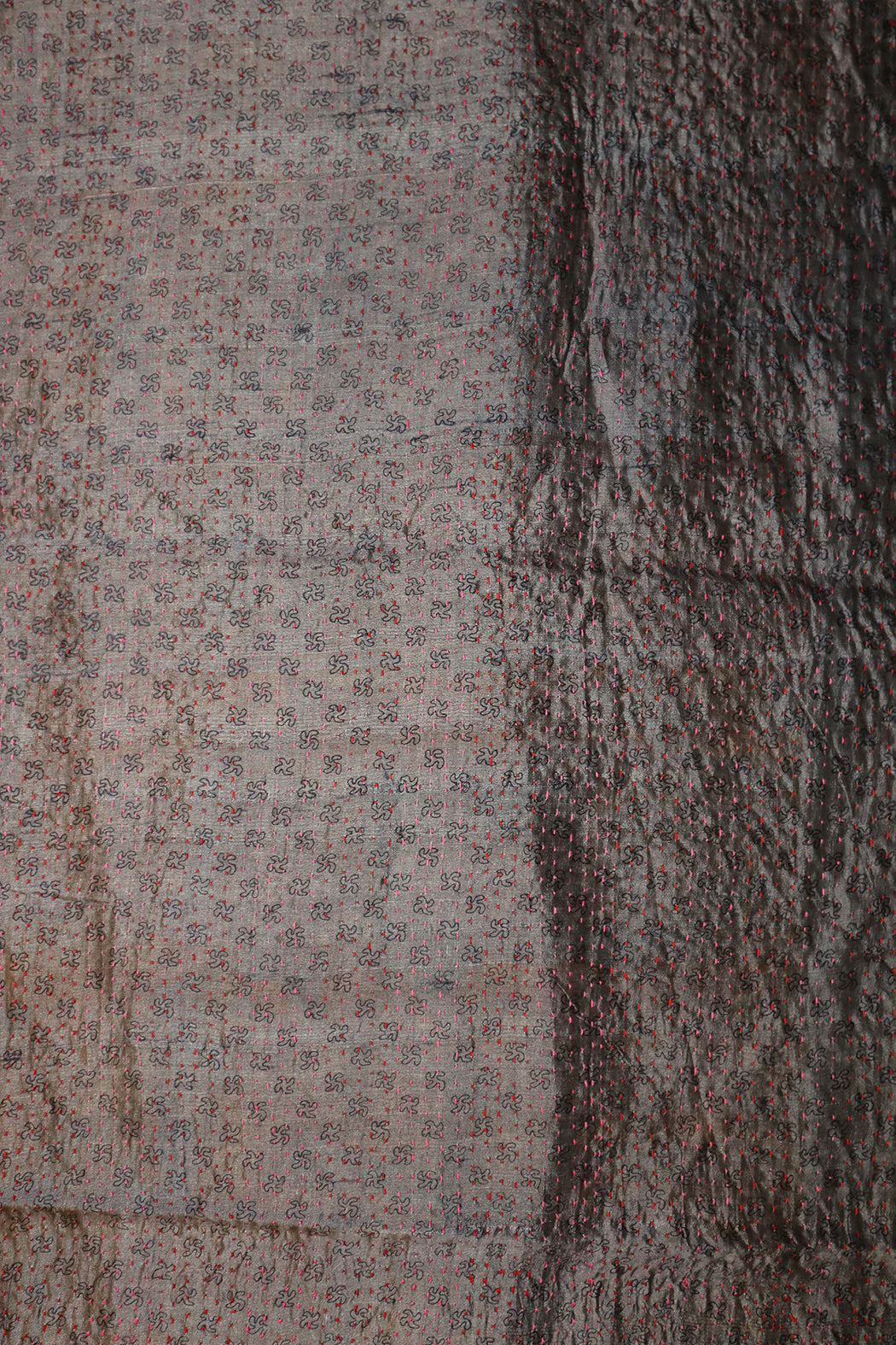 Sari kantha silke tørklæde 40*190 cm