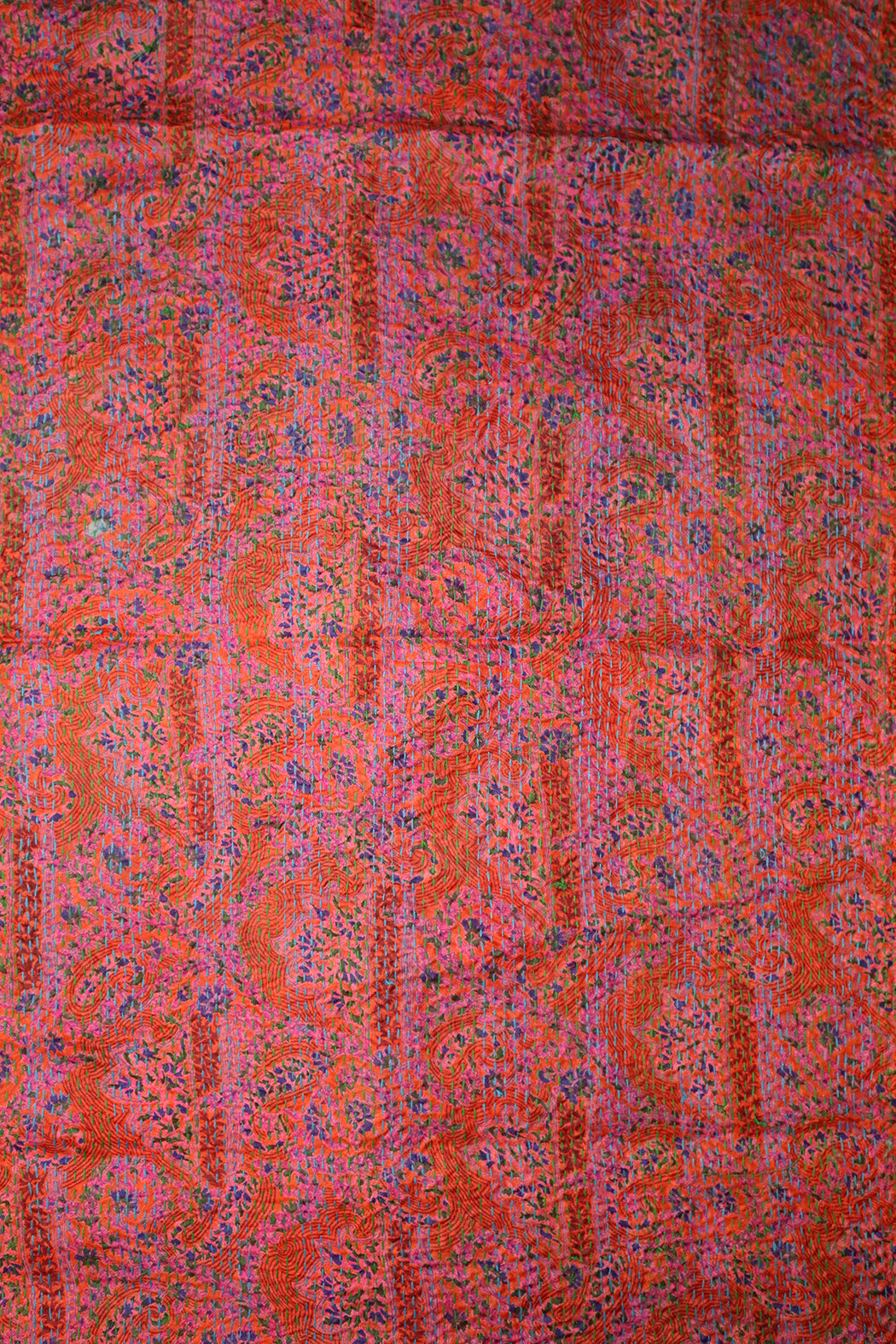 Sari kantha silke tørklæde 40*190 cm