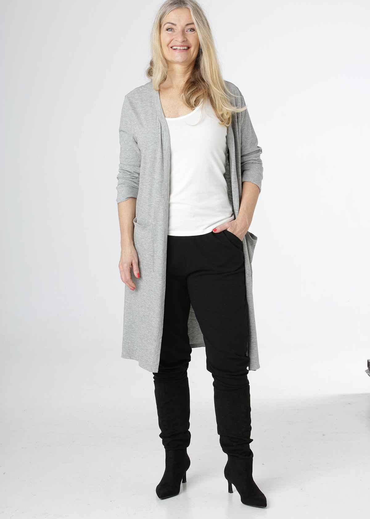 Robe cartigan bomuld jersey organic