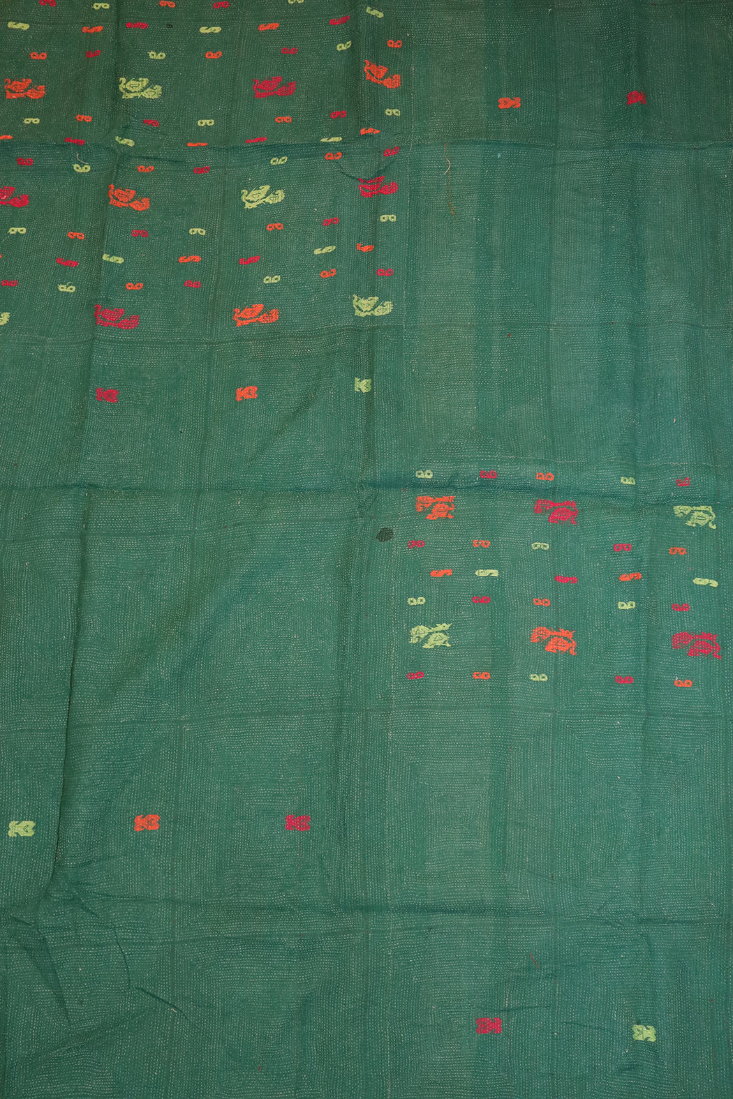 Kantha Vintage Teppich ca. 140x210 cm, Baumwolle