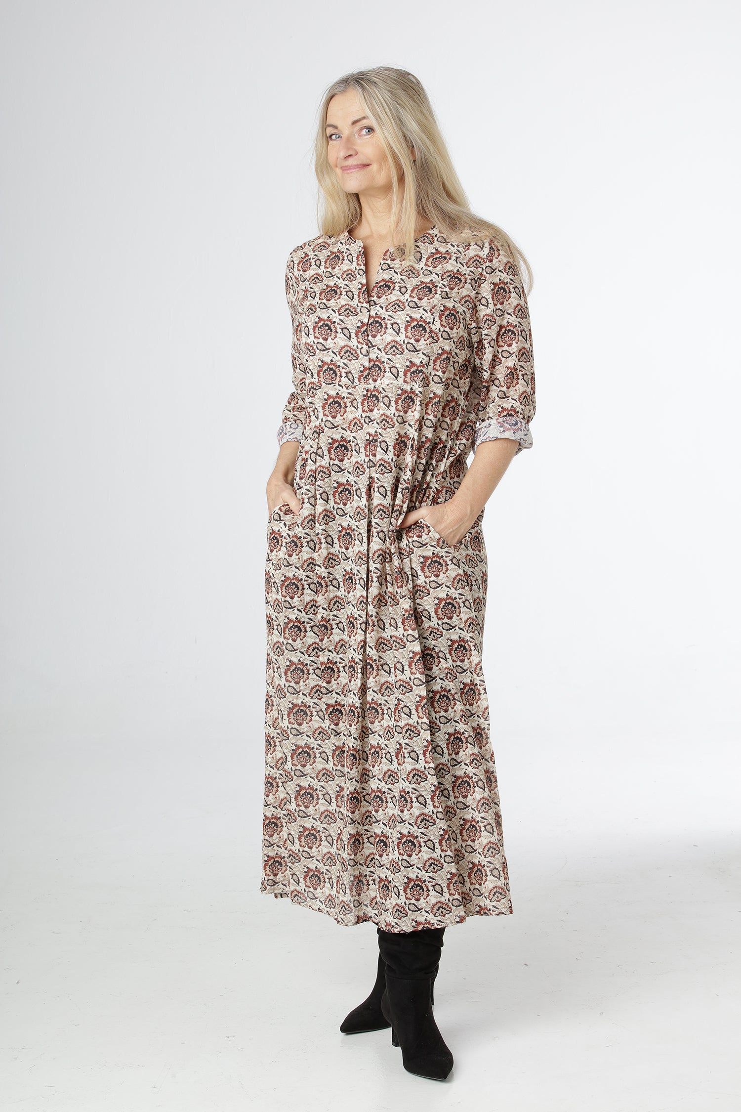 Boho-Kleid aus Baumwollgaze