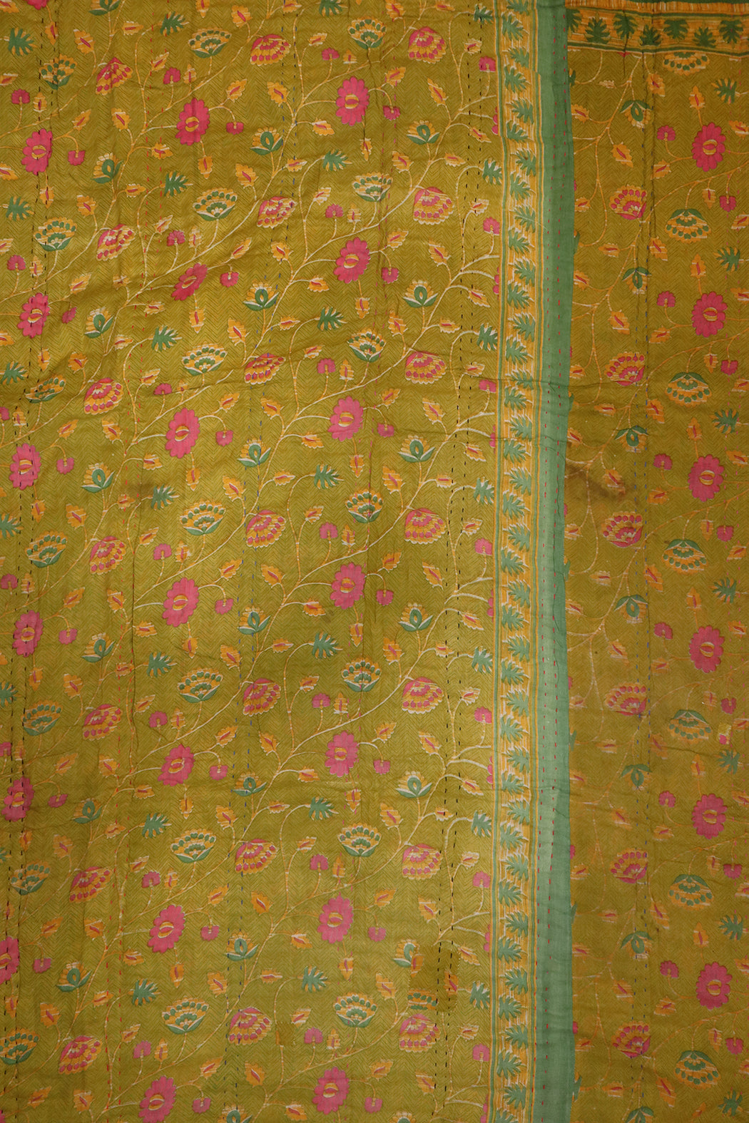 Vintage-Sari-Decke, Baumwolle, 140 x 200 cm