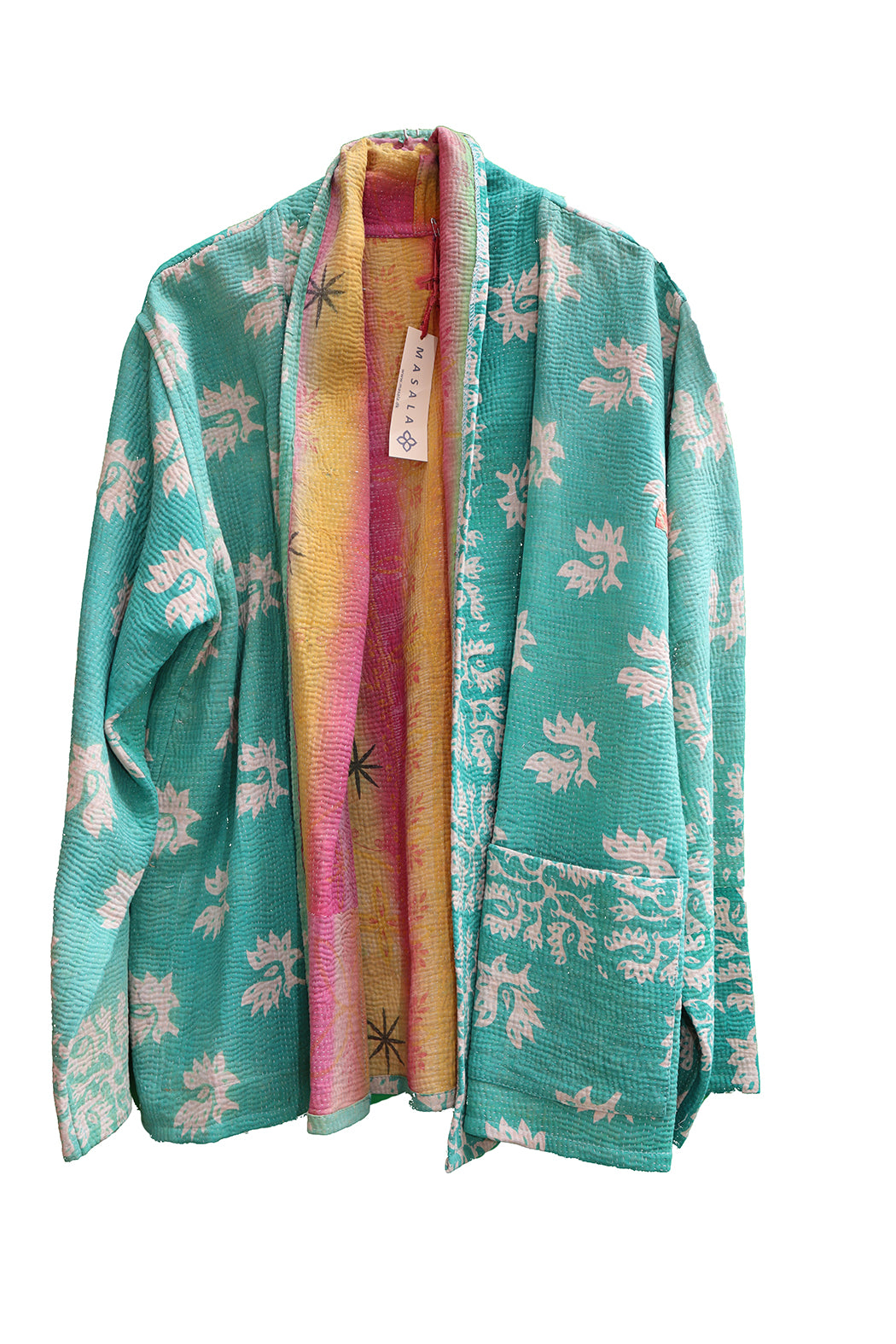 Ally kantha quilt jakke bomuld one size