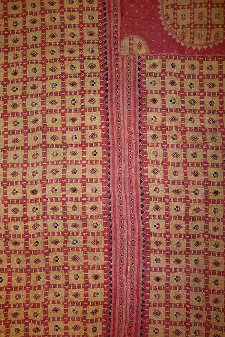 Kantha vintage throw approx 140x210 cm, cotton