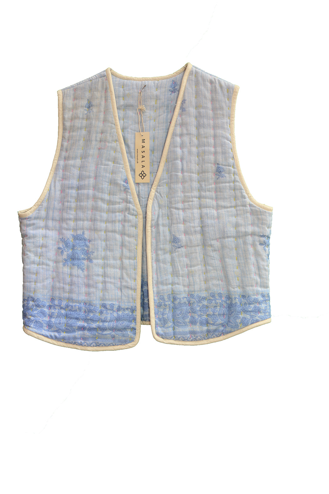 Vespa sari quilt vest bomuld one size vendbar