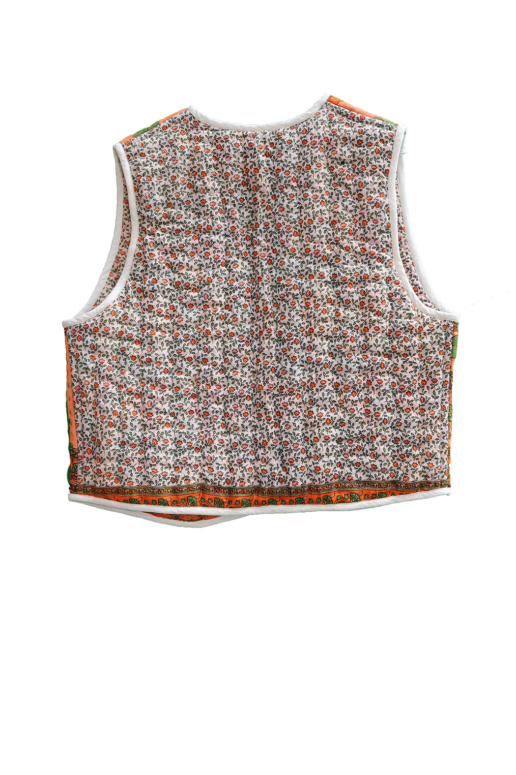 Vespa sari quilt vest bomuld one size vendbar