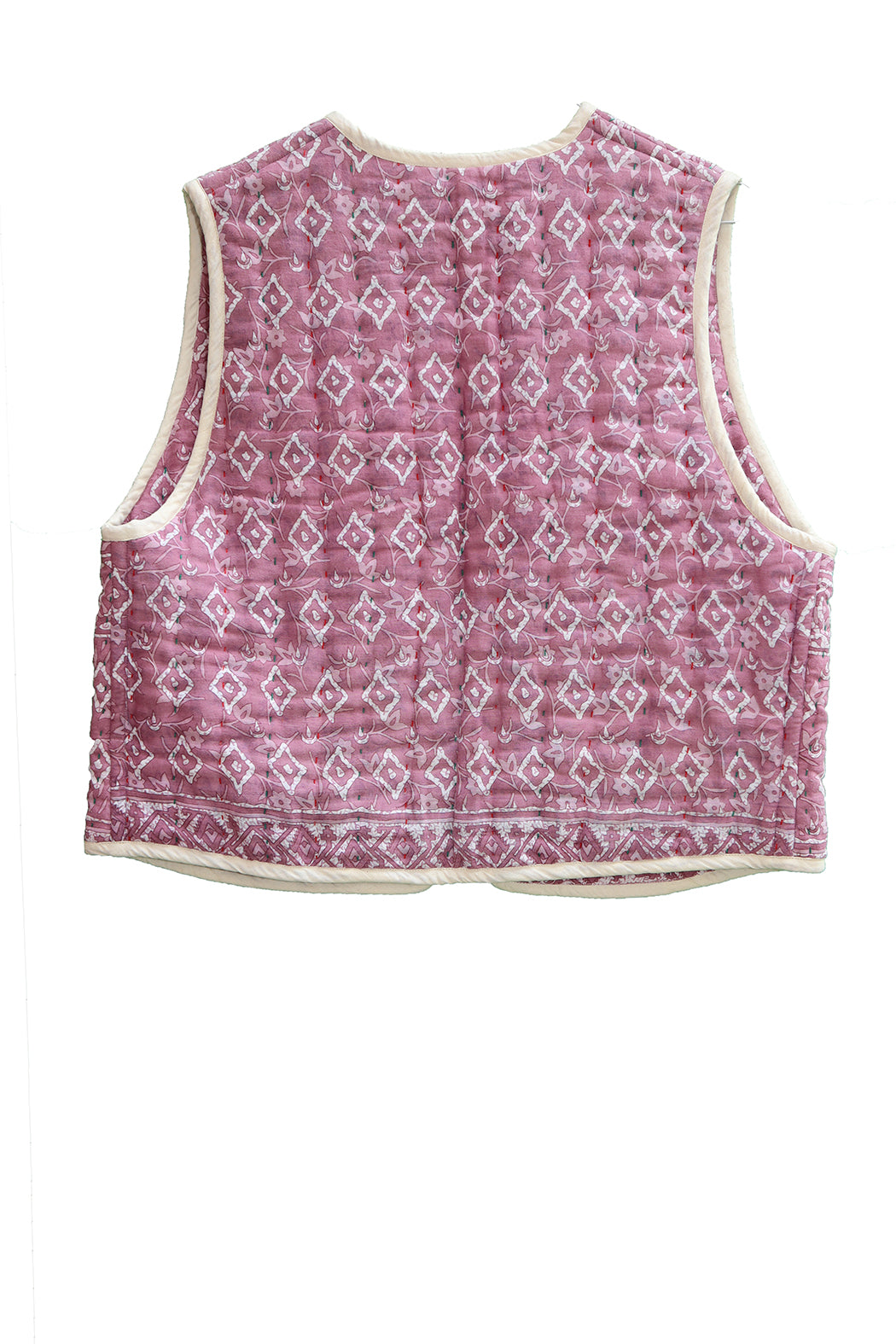 Vespa sari quilt vest bomuld one size vendbar
