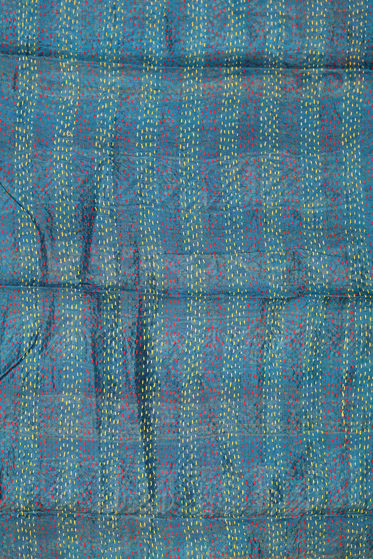 Sari-Kantha-Seidenschal 40*190 cm