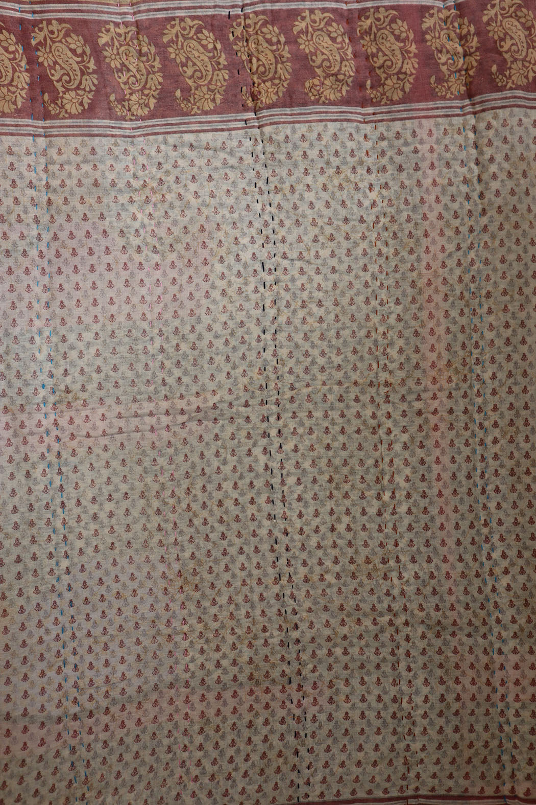Vintage sari quilt , bomuld 70x100 cm