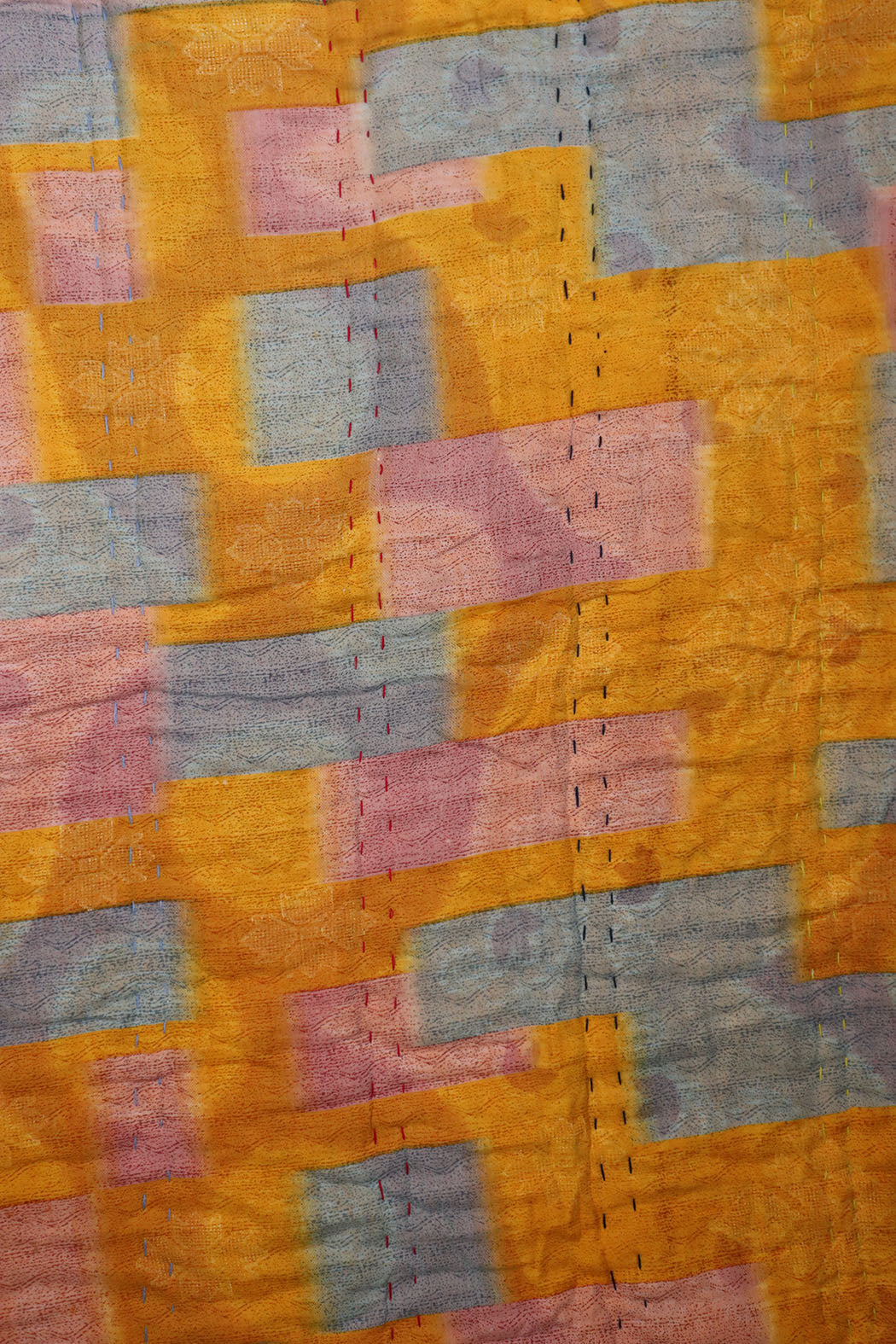 Vintage sari quilt, cotton 140x100 cm
