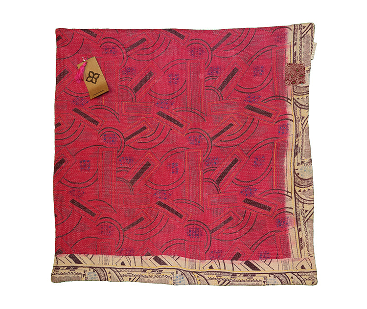 Sari vintage kantha pude 60*60 cm