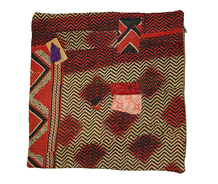 Sari vintage kantha pude 60*60 cm