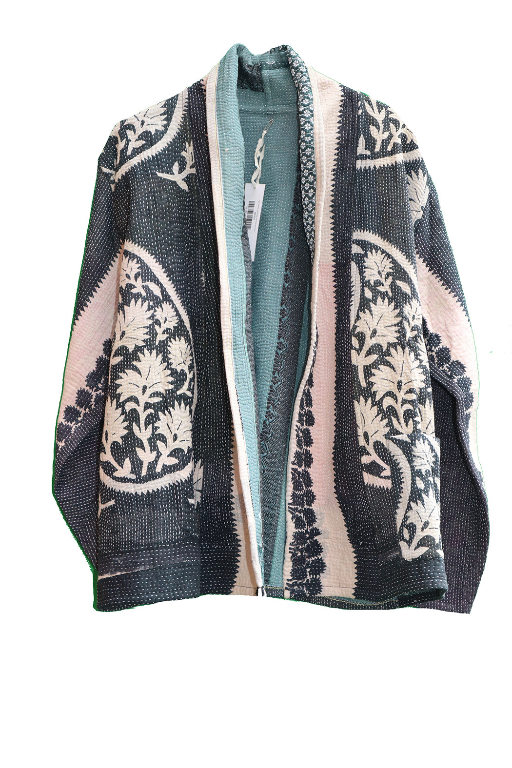 Ally kantha quilt jacket cotton one size