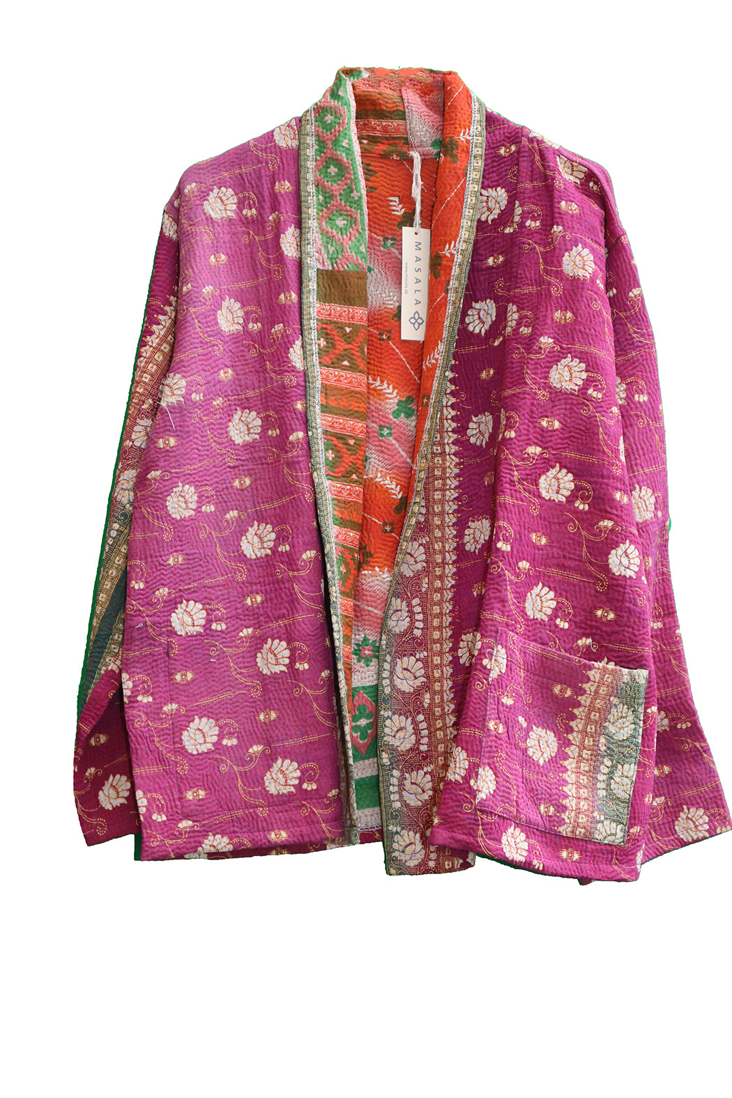 Ally kantha quilt jacket cotton one size